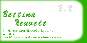 bettina neuvelt business card
